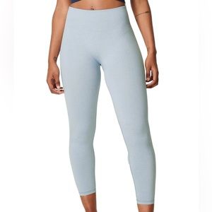 NWT Sweaty Betty athlete 7/8 seamless light blue workout leggings - size small